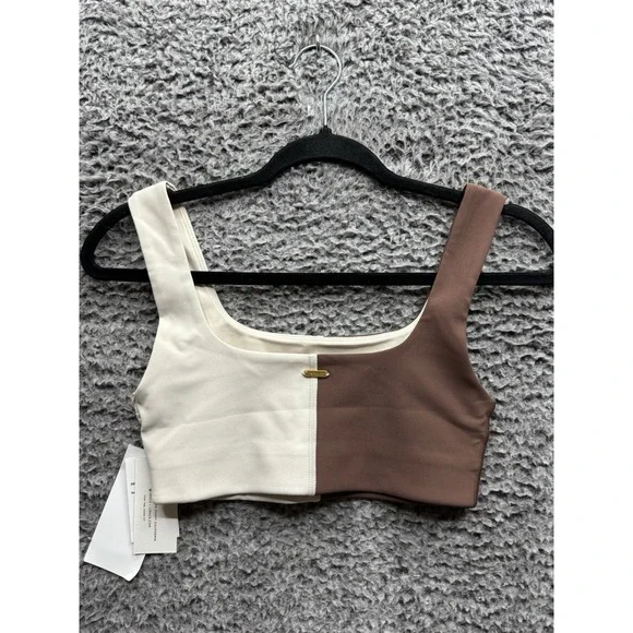 L Space Backbeat Cropped Tank Top Colorblock Size Small $88 New - Picture 2 of 6